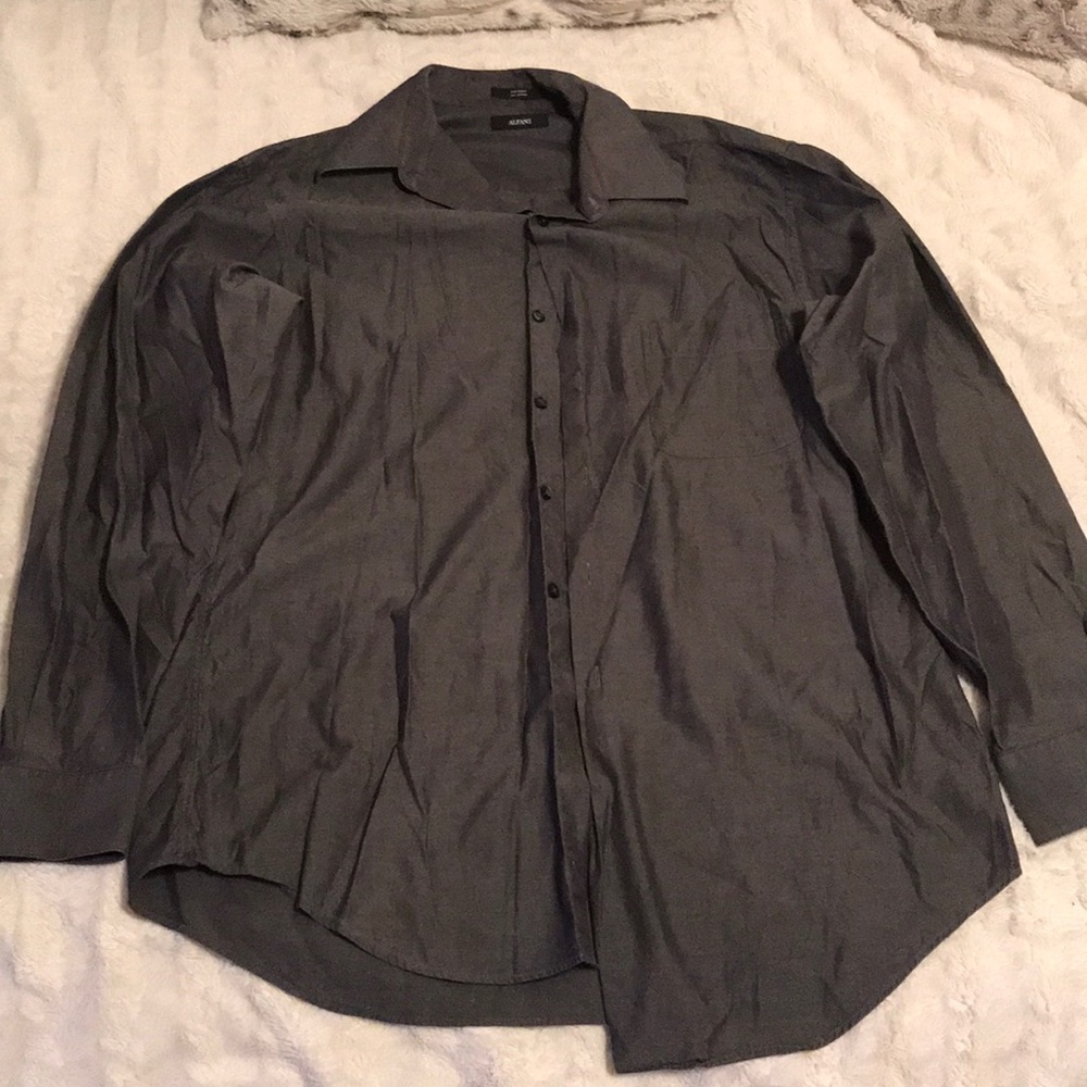 Alfani Dress Shirt Dark Grey